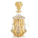 BOTTIGLIA CRYSTAL CASCADE Bottiglia cristallo dipinto a mano colore oro 24k Venezia autentico Made in Italy 