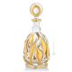 BOTTIGLIA CRYSTAL BAMBOO Bottiglia cristallo dipinto a mano colore oro 24k Venezia autentico Made in Italy 