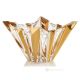 COPPETTA CRYSTAL PRINCESS Centrotavola ciotola cristallo dipinto a mano dettagli colore oro 24k Venezia autentico Made in Italy