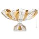 COPPA CRYSTAL PRINCESS Centrotavola ciotola cristallo dipinto a mano dettagli colore oro 24k Venezia autentico Made in Italy