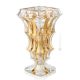 VASO CRYSTAL CASCADE Vaso cristallo dipinto a mano dettagli colore oro 24k Venezia autentico Made in Italy