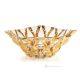 COPPA CRYSTAL SAMBA Centrotavola ciotola cristallo dipinto a mano dettagli colore oro 24k Venezia autentico Made in Italy