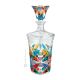 BOTTIGLIA PYRAMID Bottiglia cristallo dipinto a mano Venezia autentico Made in Italy 
