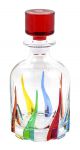BOTTIGLIA TRIX  Bottiglia cristallo dipinto a mano con colori della tradizione Veneziana