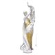 LADY CON PAVONE Statuetta Statua Statuina Porcellana Capodimonte Fatto a Mano Made in Italy